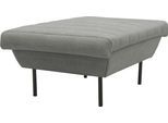 Hocker "LOOKS IX", grau (steel), B:70cm H:45cm T:70cm, 100% Polyester, LOOKS BY WOLFGANG JOOP, Hocker, Hocker, Quersteppung, passend zur Serie LOOKS IX