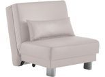 Schlafsofa HOME AFFAIRE "Gina", weiß, B:80cm H:86cm T:195cm, 100% PU, Sofas, Schlafsofa, mit einem Handgriff vom Sofa zum Bett
