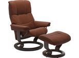 Relaxsessel STRESSLESS "Mayfair", braun (copper paloma), B:79cm H:101cm T:73cm, Leder BATICK: BATICK ist ein leicht korrigiertes, durchgefärbtes und genarbtes Möbelleder, bei dem die meisten Unebenheiten und Spuren in der Regel entfernt wurden.;Leder PALOMA: PALOMA ist ein durchgefärbtes Semianilin-Möbelleder mit natürlicher Narbung.;ROHLEDER Stoff Q2 FARON: Ein fester zuverlässiger Bouclé mit ein