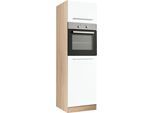 Backofen/Kühlumbauschrank KOCHSTATION "KS-Eton", weiß (weiß matt), B:60cm H:200cm T:60cm, Schränke, Backofen/Kühlumbauschrank