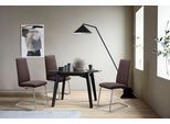 Polsterstuhl STRESSLESS "Laurel", braun (chocolate paloma, chrom glänzend), B:53cm H:105cm T:60cm, Leder PALOMA: PALOMA ist ein durchgefärbtes Semianilin-Möbelleder mit natürlicher Narbung., Stühle, Polsterstuhl, High Back, Größe M, mit Beinen aus Stahl in Chrom glänzend