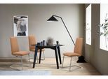 Polsterstuhl STRESSLESS "Laurel", braun (taupe paloma, chrom glänzend), B:53cm H:105cm T:60cm, Leder PALOMA: PALOMA ist ein durchgefärbtes Semianilin-Möbelleder mit natürlicher Narbung., Stühle, Polsterstuhl, High Back, Größe M, mit Beinen aus Stahl in Chrom glänzend