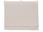Raffrollo OTTO HOME "Fiete" Gr. 2, beige, B:60cm H:150cm, Obermaterial: 100% Polyester, Raffrollos, Raffrollo, Leinen Optik, halbtransparent, monochrom, basic