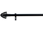 Gardinenstange INDEKO "Modena", schwarz, L:140cm Ø:16mm, Eisen, Gardinenstangen, Gardinenstange
