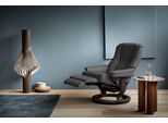 Relaxsessel STRESSLESS "Mayfair", grau (rock paloma), B:88cm H:102cm T:76cm, Leder BATICK: BATICK ist ein leicht korrigiertes, durchgefärbtes und genarbtes Möbelleder, bei dem die meisten Unebenheiten und Spuren in der Regel entfernt wurden.;Leder PALOMA: PALOMA ist ein durchgefärbtes Semianilin-Möbelleder mit natürlicher Narbung.;ROHLEDER Stoff Q2 FARON: Ein fester zuverlässiger Bouclé mit einem