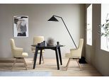 Polsterstuhl STRESSLESS "Laurel", beige (vanilla paloma, walnuss), B:58cm H:105cm T:60cm, Leder PALOMA: PALOMA ist ein durchgefärbtes Semianilin-Möbelleder mit natürlicher Narbung., Stühle, Polsterstuhl, High Back mit Armlehne, Größe L, schräggestellte Beine in Walnuss