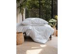 Bettwäsche IRISETTE "Tokio 8607", weiß, B/L: 135cm x 200cm, 1 Stk., 1 Stk., Mako-Satin, B/L: 80cm x 80cm, 2, Mako-Satin, Obermaterial: 100% Baumwolle, Bettwäsche, Bettwäsche, seidiger Glanz, besonders weich und hautschmeichelnd