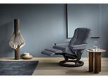 Relaxsessel STRESSLESS "Mayfair", blau (atlantic blau batick), B:79cm H:101cm T:77cm, Leder BATICK: BATICK ist ein leicht korrigiertes, durchgefärbtes und genarbtes Möbelleder, bei dem die meisten Unebenheiten und Spuren in der Regel entfernt wurden.;Leder PALOMA: PALOMA ist ein durchgefärbtes Semianilin-Möbelleder mit natürlicher Narbung.;ROHLEDER Stoff Q2 FARON: Ein fester zuverlässiger Bouclé m