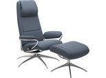 Relaxsessel STRESSLESS "Paris", blau (sparrow blau paloma), B:80cm H:110cm T:74cm, Leder BATICK: BATICK ist ein leicht korrigiertes, durchgefärbtes und genarbtes Möbelleder, bei dem die meisten Unebenheiten und Spuren in der Regel entfernt wurden.;Leder PALOMA: PALOMA ist ein durchgefärbtes Semianilin-Möbelleder mit natürlicher Narbung. ROHLEDER Stoff Q2 FARON: Ein fester zuverlässiger Bouclé mit