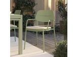 Gartenstuhl Verde Hellgrün/Salbeigrün Aluminium