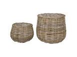 Korbset Pulo Baskets Hellbraun, 2er Set