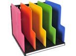 Exacompta Modulotop Sorter A4+ Iderama Regenbogen, 5 Trennplatten, Etikettenhalter, Blauer Engel, 25 Jahre Garantie