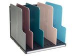 Exacompta Modulotop Sorter A4+ Skandi Farben sortiert, 5 Trennplatten, Etikettenhalter, Blauer Engel, 25 Jahre Garantie