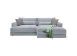 Ecksofa Fabiona rechts Grau