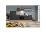 Küchenblock Merle mit Geräten ca. 310 cm Grau