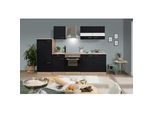Küchenleerblock LBKB270ESS Schwarz/Eiche ca. 270 cm