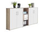 Aktenschrank Office Edition Sw Set 8 Weiß/Sonoma Eiche