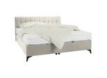 Boxbett in Beige ca. 160x200cm