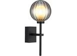 Badezimmer-Wandleuchte Ander Schwarz max. 10 Watt Wandlampe