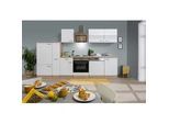 Küchenblock Merle mit Geräten ca. 310 cm Weiß