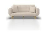 Schlafsofa Miriam Beige Webstoff