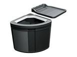 Einbauabfallsammler Sorter Pivot in Schwarz