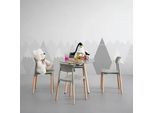 Kindersitzgruppe Dessy Hellgrau Kunststoff/Holz