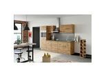 Küchenblock Sorrento mit Geräten ca. 270 cm Eichefarben