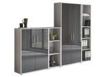Aktenschrank Office Edition Sw Set 4 Grau