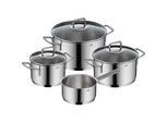 Kochtopfset Silit Extra Cook Edelstahlfarben, 7-teilig
