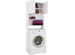 Waschmaschinenschrank JUTAS Weiß ca. 64x190x25cm