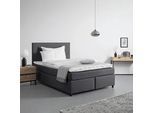 Boxbett Florin Grau ca. 140x200 cm mit Topper