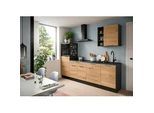 Küchenblock Charly ohne Geräte ca.260cm Eiche Artisan mit LED