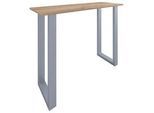 Bartisch XONA Silber/Eiche ca.140x102x50cm