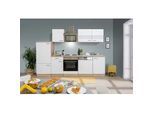Küchenblock Merle mit Geräten ca. 280 cm Weiß