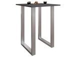 Bartisch Xona ca. 80x102x50 cm Anthr./Silber