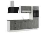 Küchenblock IBZ ohne Geräte ca. 270 cm Grau