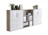 Aktenschrank Office Edition Sw Set 9 Eiche/Weiß