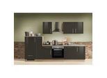 Menke Küchenblock Premium Dunkelbraun/Eiche ca. 310 cm