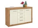 Kommode in Weiß/Eichefarben