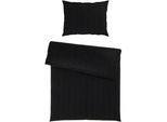 Bettwäsche Xenia Streif Schwarz ca. 140x200cm