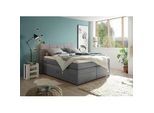 Boxspringbett Tacoma 3 inkl. Topper ca. 180x200cm Anthrazit