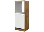 Geräteumbauschrank Avila Eichefarben/Magnolie