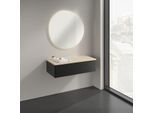 Villeroy und Boch Antao Sideboard K40003PD 100x26,8x50cm, Waschbeckenplattenfarbe botticino, black matt lacquer