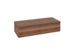 Villeroy und Boch Antao Sideboard L41002HM mit Beleuchtung, 1 Auszug, 1200 x 268 x 500 mm, Front ohne Struktur, Warm Walnut / Warm Walnut