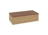 Villeroy und Boch Antao Waschtisch-Unterschrank L40002HN mit Beleuchtung, 1 Auszug, 1000 x 268 x 500 mm, Front ohne Struktur, Honey Oak / Warm Walnut
