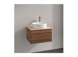 Villeroy und Boch Antao Waschtisch-Unterschrank K29013HM 60x36x50cm, Waschbeckenplattenfarbe botticino, warm walnut