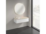 Villeroy und Boch Antao Sideboard K40103MT 100x26,8x50cm, Waschbeckenplattenfarbe botticino, white matt lacquer