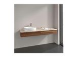 Villeroy und Boch Antao Waschtisch-Unterschrank K15053HM 160x19x50cm, Hahnlochbohrung, Waschbeckenplattenfarbe botticino, warm walnut