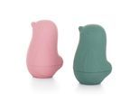Petite&Mars Love Birds waterspeeltje 6 m+ Rose Green 2 st